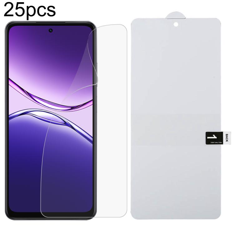 25pcs Full Screen Protector Explosion-proof Hydrogel Film, For OPPO A5 Pro, For OPPO Reno11 PJH110, For OPPO Reno11 Global, For OPPO Reno12 Pro, For OPPO Reno12, For OPPO Find X7, For OPPO Reno11 Pro Global, For OPPO Find X7 Ultra , For OPPO A2