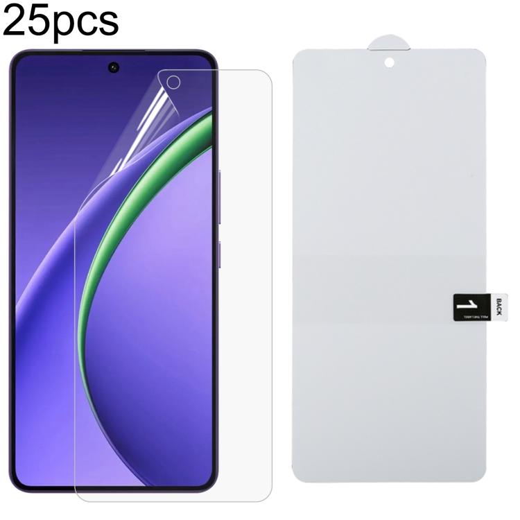 25pcs Full Screen Protector Explosion-proof Hydrogel Film, For OPPO A5 Pro, For OPPO Reno11 PJH110, For OPPO Reno11 Global, For OPPO Reno12 Pro, For OPPO Reno12, For OPPO Find X7, For OPPO Reno11 Pro Global, For OPPO Find X7 Ultra , For OPPO A2