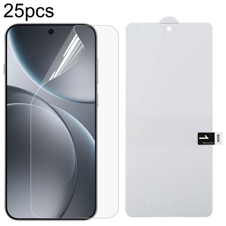 25pcs Full Screen Protector Explosion-proof Hydrogel Film, For OPPO A5 Pro, For OPPO Reno11 PJH110, For OPPO Reno11 Global, For OPPO Reno12 Pro, For OPPO Reno12, For OPPO Find X7, For OPPO Reno11 Pro Global, For OPPO Find X7 Ultra , For OPPO A2
