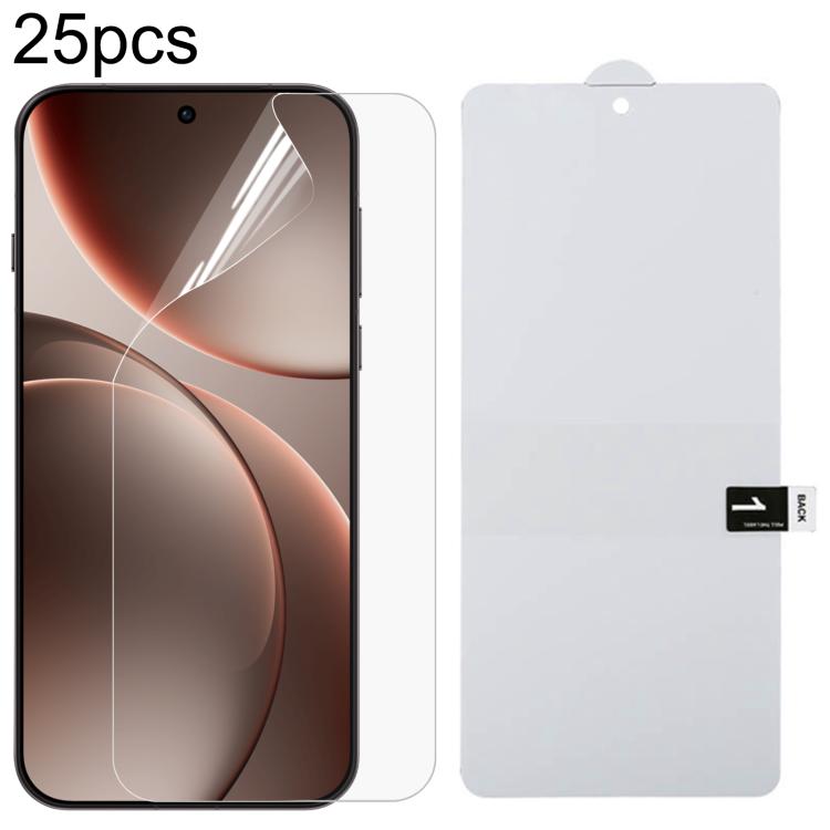 25pcs Full Screen Protector Explosion-proof Hydrogel Film, For OPPO A5 Pro, For OPPO Reno11 PJH110, For OPPO Reno11 Global, For OPPO Reno12 Pro, For OPPO Reno12, For OPPO Find X7, For OPPO Reno11 Pro Global, For OPPO Find X7 Ultra , For OPPO A2