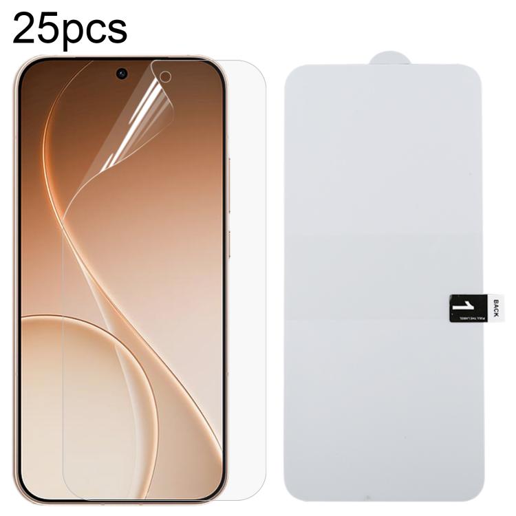 25pcs Full Screen Protector Explosion-proof Hydrogel Film, For OPPO Reno15 Pro 5G Global, For OPPO Reno15 5G Global, For OPPO Find X9+, For OPPO Find X9, For OPPO K13, For OPPO K13 Turbo 5G, For OPPO K13x, For OPPO Reno14 F 5G                          ...