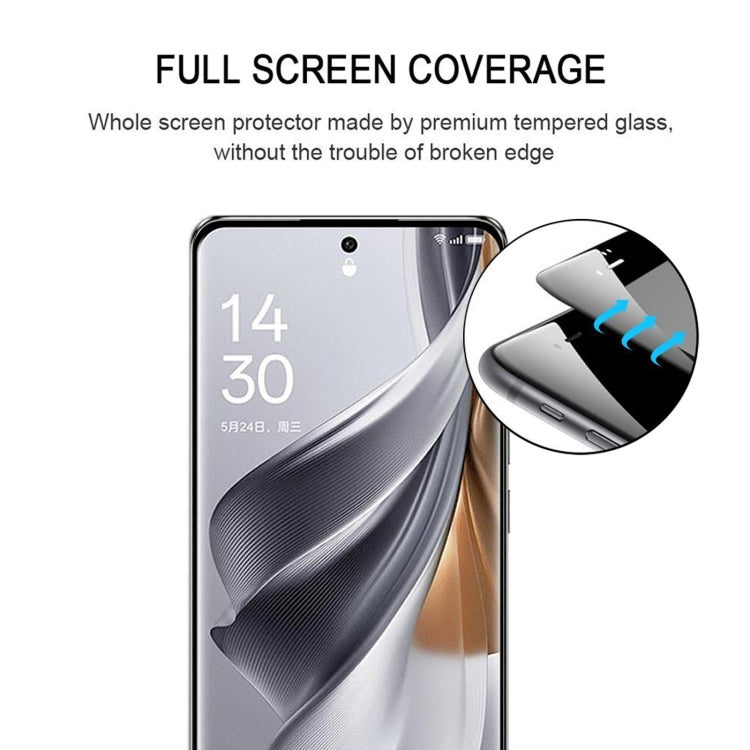 3D Curved Edge Full Screen Tempered Glass Film, For OPPO Reno10 China (1 PC), For OPPO Reno10 Pro China / Reno10 Pro+ (1 PC)