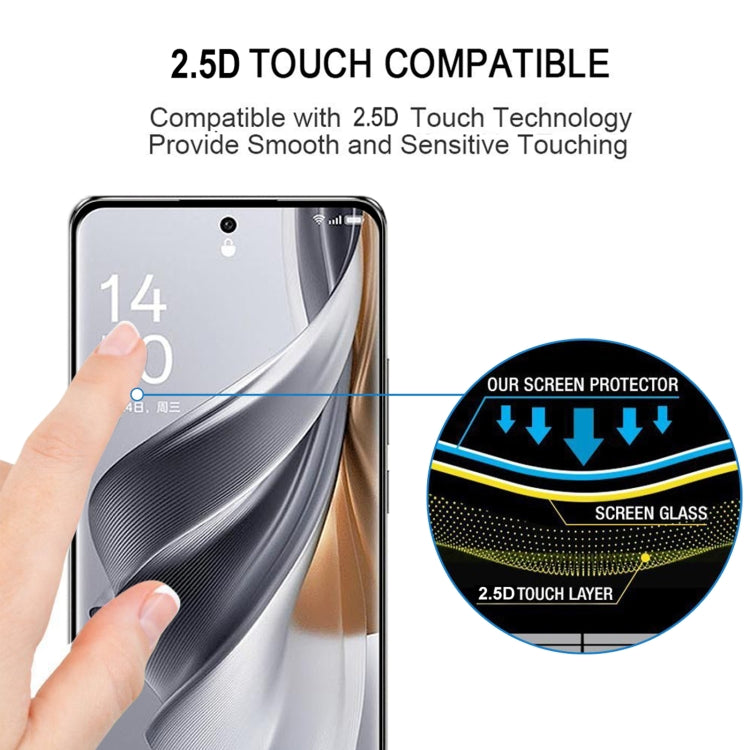 3D Curved Edge Full Screen Tempered Glass Film, For OPPO Reno10 China (1 PC), For OPPO Reno10 Pro China / Reno10 Pro+ (1 PC)