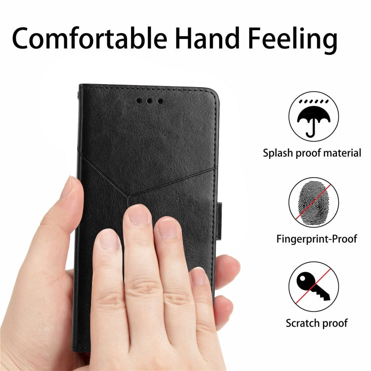 HT01 Y-shaped Pattern Flip Leather Phone Case