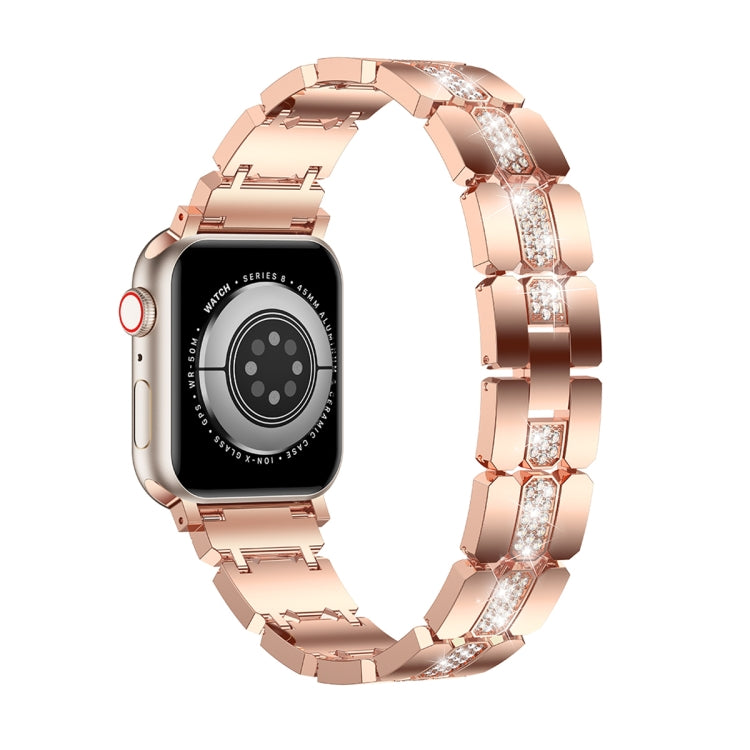 Diamond Metal Watch Band, For Apple Watch 5 40mm, For Apple Watch 4 44mm, For Apple Watch 4 40mm, For Apple Watch 3 38mm