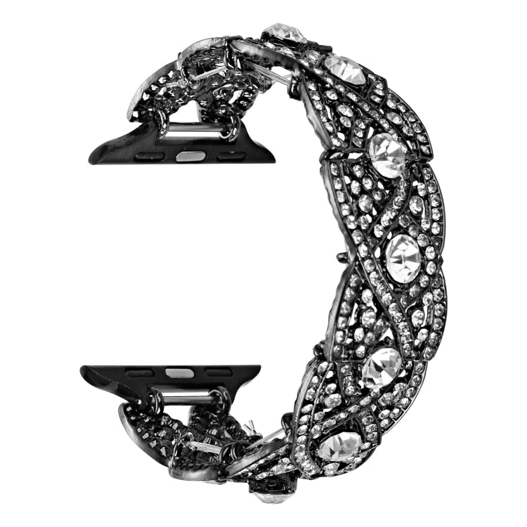 Diamonds Twist Metal Watch Band, For Apple Watch Series 10 46mm, For Apple Watch Series 10 42mm, For Apple Watch SE 2023 44mm, For Apple Watch SE 2023 40mm, For Apple Watch Ultra 2 49mm, For Apple Watch 9 45mm