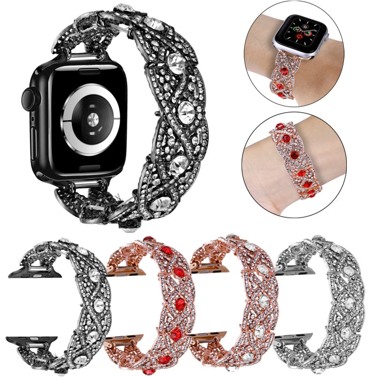 Diamonds Twist Metal Watch Band, For Apple Watch 2 42mm, For Apple Watch 2 38mm, For Apple Watch 42mm, For Apple Watch 38mm