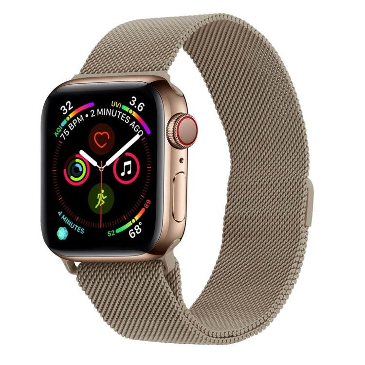 For Apple Watch Series Milanese Loop Magnetic Stainless Steel Watchband, 5 &amp; 4 40mm / 3 &amp; 2 &amp; 1 38mm, 5 &amp; 4 44mm / 3 &amp; 2 &amp; 1 42mm