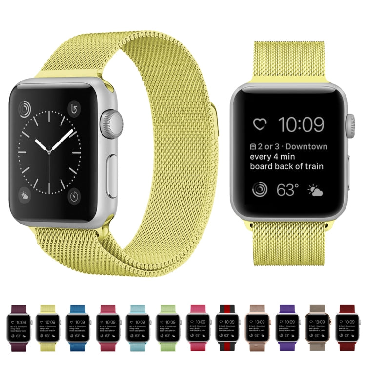 For Apple Watch Series Milanese Loop Magnetic Stainless Steel Watchband, 5 &amp; 4 40mm / 3 &amp; 2 &amp; 1 38mm, 5 &amp; 4 44mm / 3 &amp; 2 &amp; 1 42mm