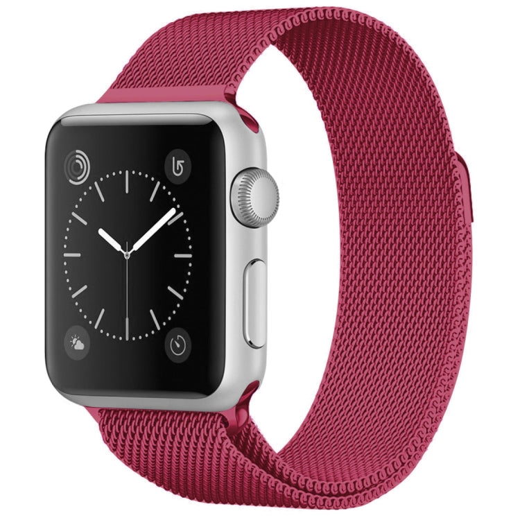 For Apple Watch Series Milanese Loop Magnetic Stainless Steel Watchband, 5 &amp; 4 40mm / 3 &amp; 2 &amp; 1 38mm, 5 &amp; 4 44mm / 3 &amp; 2 &amp; 1 42mm