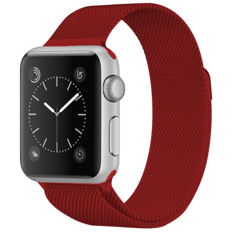 For Apple Watch Series Milanese Loop Magnetic Stainless Steel Watchband, 5 &amp; 4 40mm / 3 &amp; 2 &amp; 1 38mm, 5 &amp; 4 44mm / 3 &amp; 2 &amp; 1 42mm