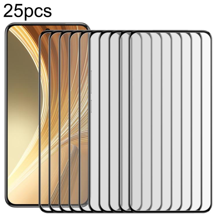 25pcs 3D Curved Edge Full Screen Tempered Glass Film
