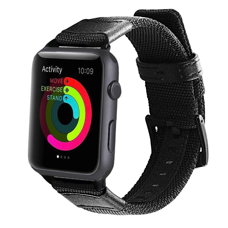 Nylon Watchband, For Apple Watch Series 7 41mm / 6 &amp; SE &amp; 5 &amp; 4 40mm / 3 &amp; 2 &amp; 1 38mm, For Apple Watch Series 7 45mm / 6 &amp; SE &amp; 5 &amp; 4 44mm / 3 &amp; 2 &amp; 1 42mm