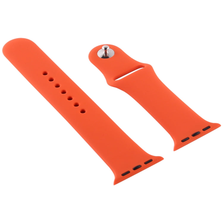 Silicone Watch Replacement Strap, Short Section (female), For Apple Watch Series 8&7 41mm / SE 2&6&SE&5&4 40mm / 3&2&1 38mm, For Apple Watch Ultra 49mm / Series 8&7 45mm / SE 2&6&SE&5&4 44mm / 3&2&1 42mm