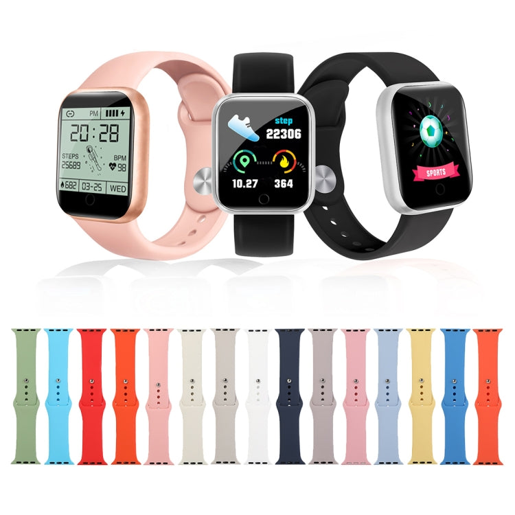 Silicone Watch Replacement Strap, Short Section (female), For Apple Watch Series 8&7 41mm / SE 2&6&SE&5&4 40mm / 3&2&1 38mm