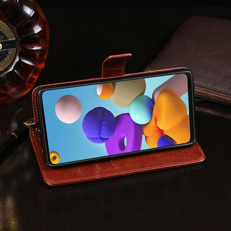 idewei 30053A Crazy Horse Texture Horizontal Flip Leather Case with Holder &amp; Card Slots &amp; Wallet, For Samsung Galaxy A21s, For Samsung Galaxy A41, For UMIDIGI A7 Pro