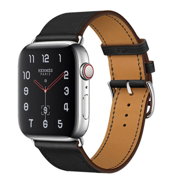 Replacement Leather Strap Watchband, For Apple Watch Series 7 41mm / 6 &amp; SE &amp; 5 &amp; 4 40mm / 3 &amp; 2 &amp; 1 38mm, For Apple Watch Series 7 45mm / 6 &amp; SE &amp; 5 &amp; 4 44mm / 3 &amp; 2 &amp; 1 42mm