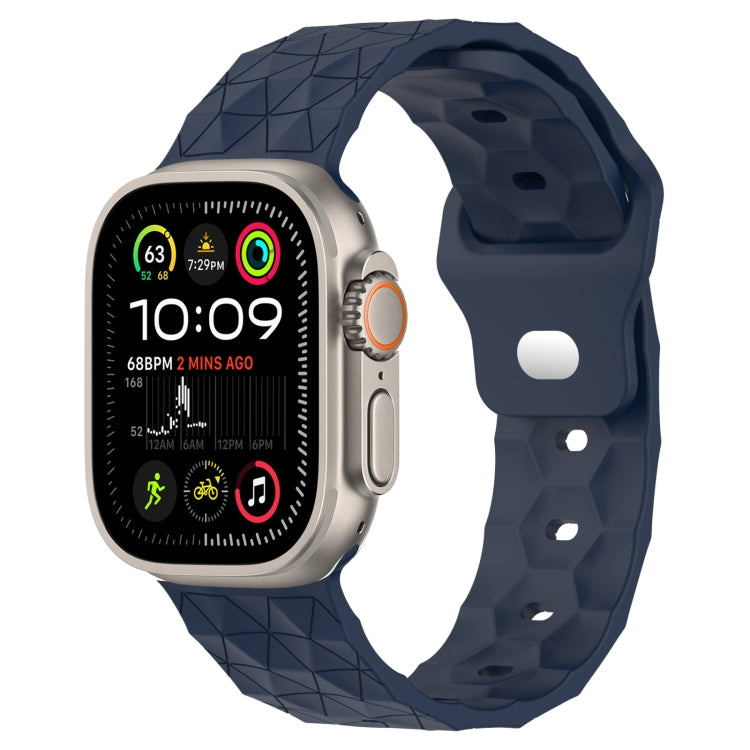 Football Texture Silicone Watch Band, For Apple Watch 9 41mm, For Apple Watch Ultra 49mm