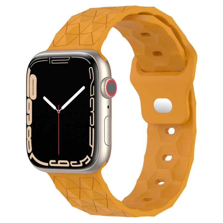 Football Texture Silicone Watch Band, For Apple Watch 8 41mm, For Apple Watch 8 45mm