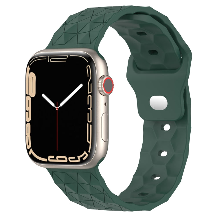 Football Texture Silicone Watch Band, For Apple Watch 8 41mm, For Apple Watch 8 45mm