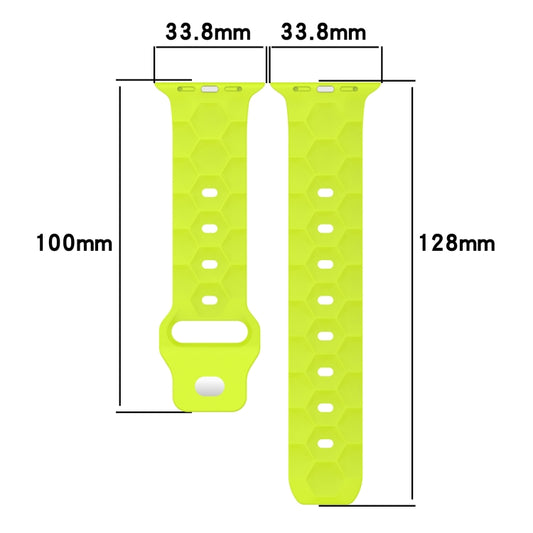 Football Texture Silicone Watch Band, For Apple Watch SE 2023 44mm, For Apple Watch SE 2023 40mm