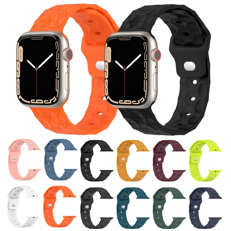 Football Texture Silicone Watch Band, For Apple Watch 4 44mm, For Apple Watch 4 40mm