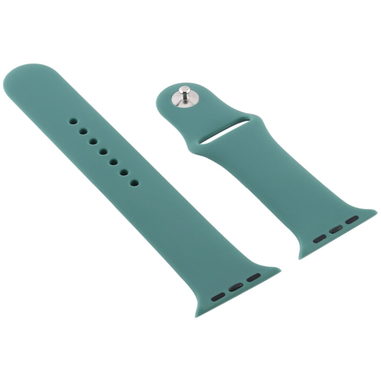 Silicone Watch Replacement Strap, Long Section (Men), For Apple Watch Series 8&amp;7 41mm / SE 2&amp;6&amp;SE&amp;5&amp;4 40mm / 3&amp;2&amp;1 38mm