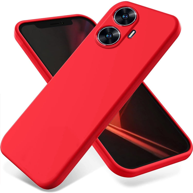 Solid Color Liquid Silicone Dropproof Full Coverage Phone Case
