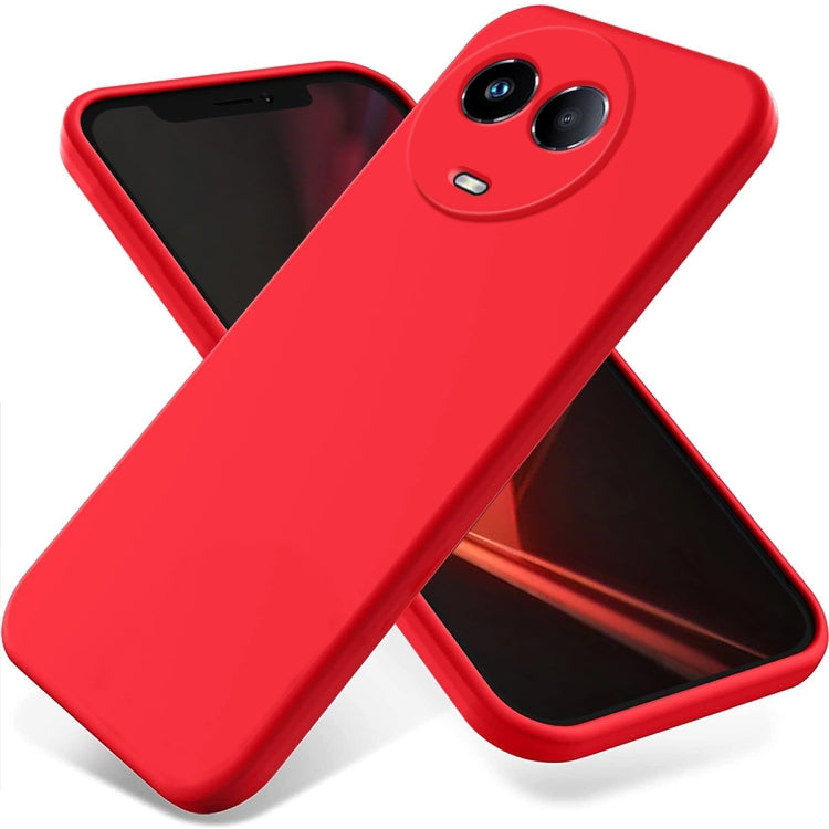 Solid Color Liquid Silicone Dropproof Full Coverage Phone Case