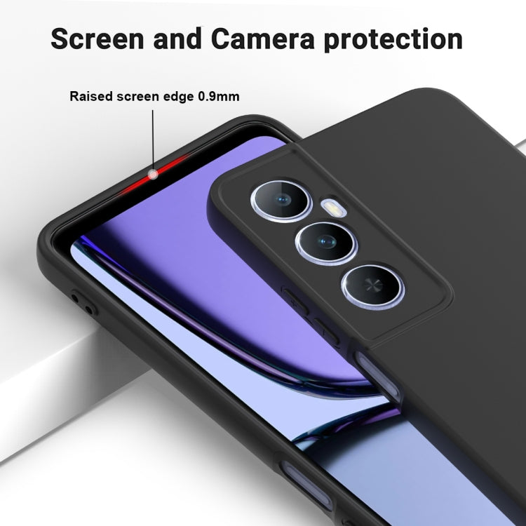 Solid Color Liquid Silicone Dropproof Full Coverage Phone Case, For Realme C65 4G, For Realme Narzo N55, For Realme 10 Pro 5G