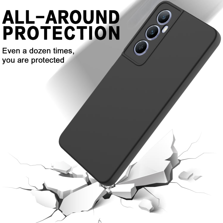 Solid Color Liquid Silicone Dropproof Full Coverage Phone Case, For Realme C65 4G, For Realme Narzo N55, For Realme 10 Pro 5G