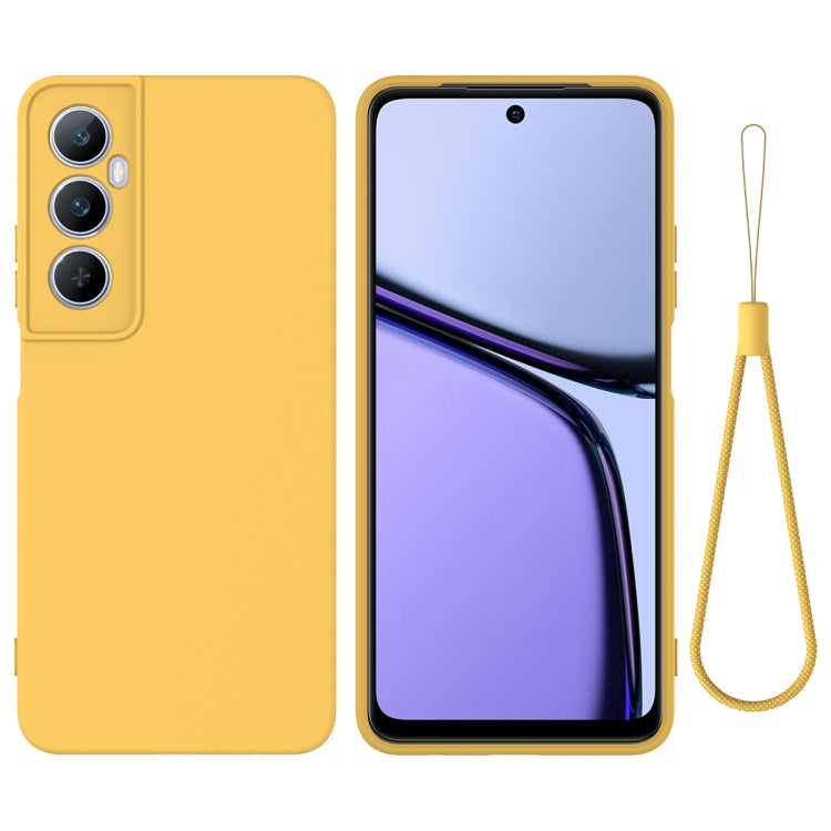 Solid Color Liquid Silicone Dropproof Full Coverage Phone Case, For Realme C65 4G, For Realme Narzo N55, For Realme 10 Pro 5G