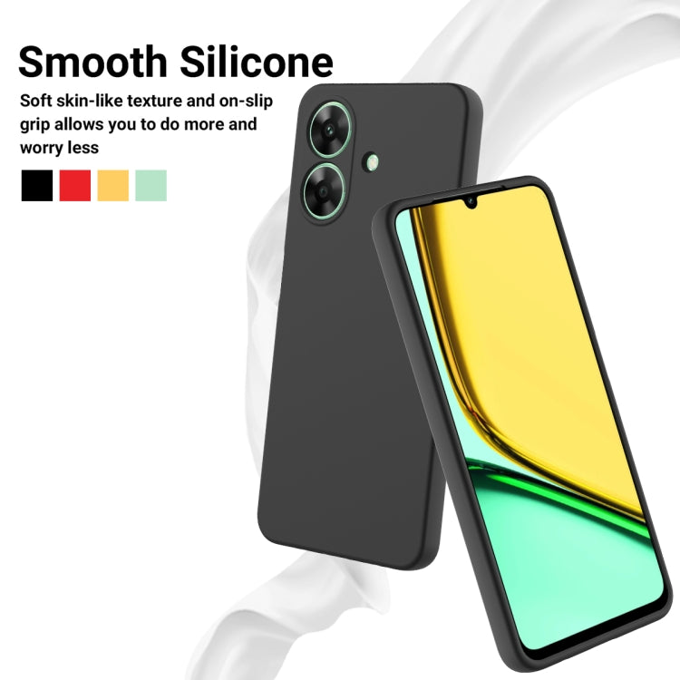 Solid Color Liquid Silicone Dropproof Full Coverage Phone Case
