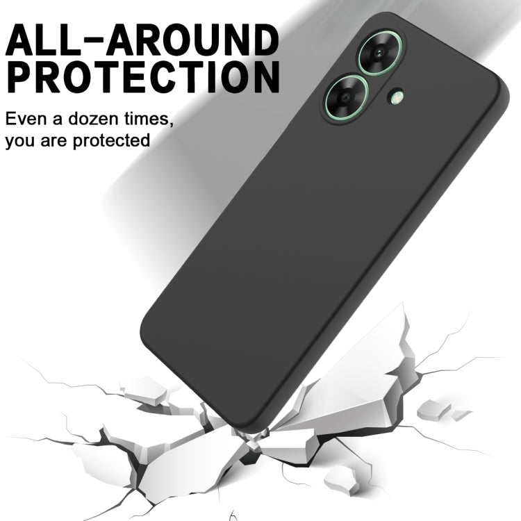 Solid Color Liquid Silicone Dropproof Full Coverage Phone Case
