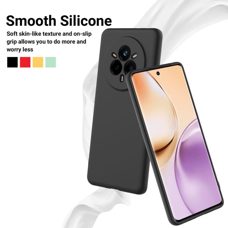 Solid Color Liquid Silicone Dropproof Full Coverage Phone Case