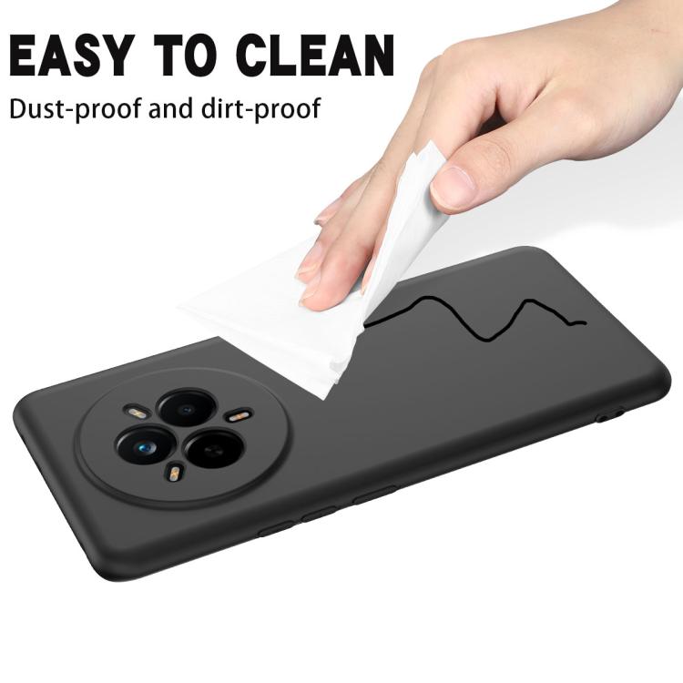 Solid Color Liquid Silicone Dropproof Full Coverage Phone Case