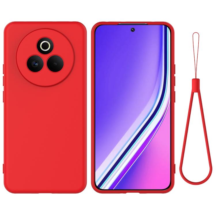 Solid Color Liquid Silicone Dropproof Full Coverage Phone Case