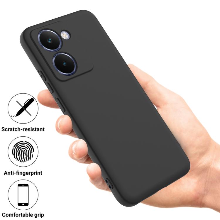 Solid Color Liquid Silicone Dropproof Full Coverage Phone Case