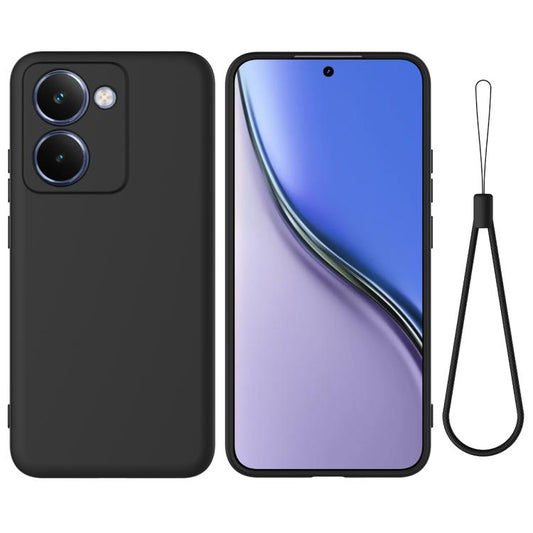 Solid Color Liquid Silicone Dropproof Full Coverage Phone Case