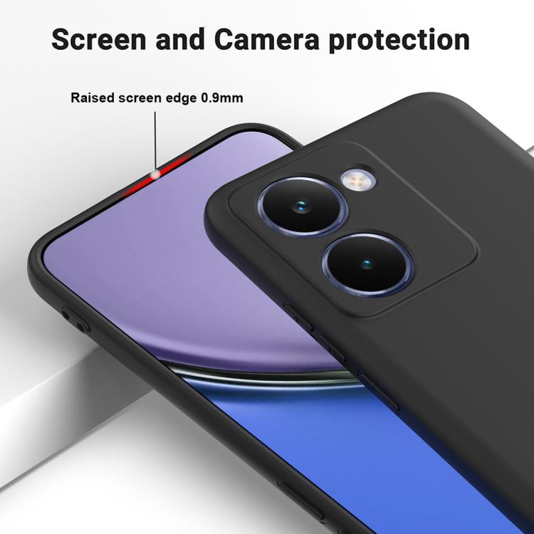 Solid Color Liquid Silicone Dropproof Full Coverage Phone Case