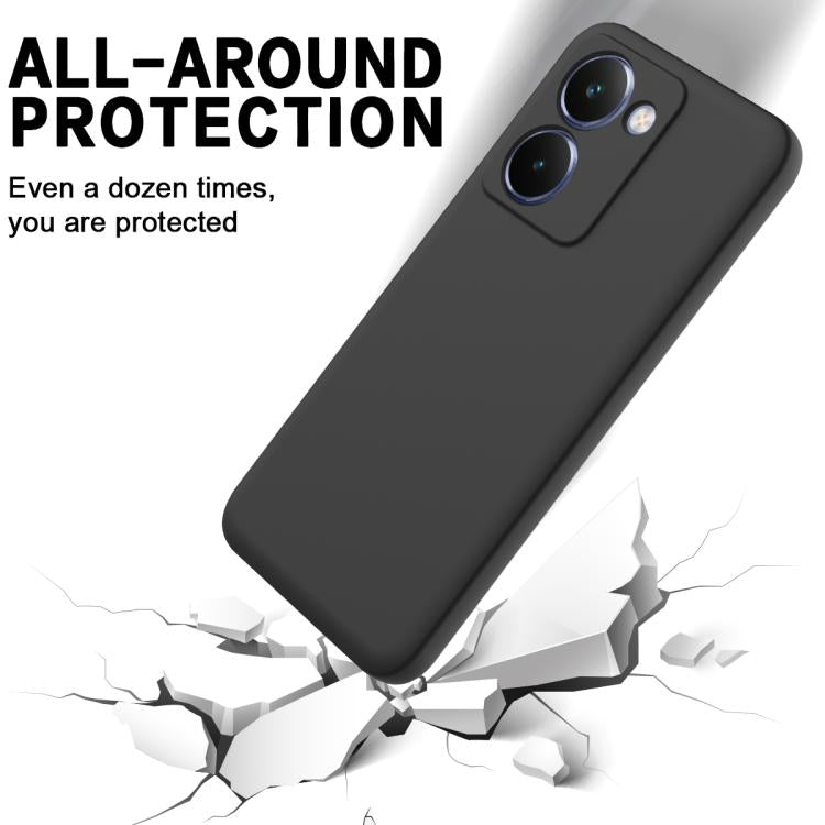 Solid Color Liquid Silicone Dropproof Full Coverage Phone Case