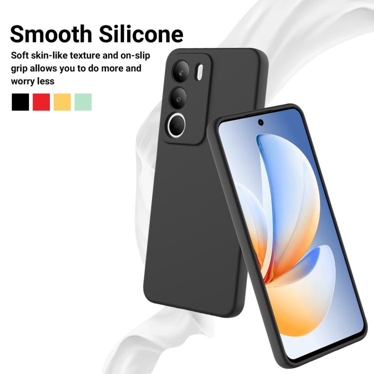 Solid Color Liquid Silicone Dropproof Full Coverage Phone Case
