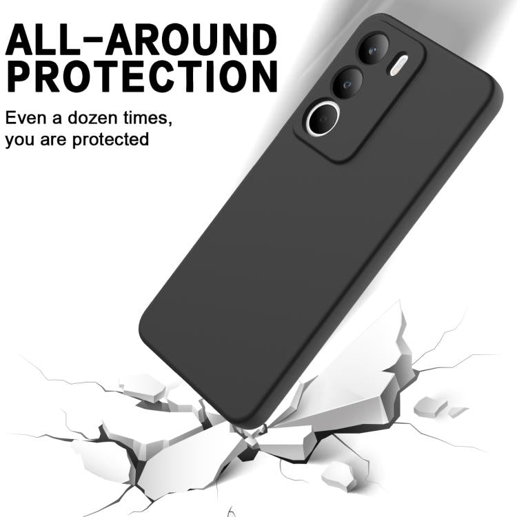 Solid Color Liquid Silicone Dropproof Full Coverage Phone Case