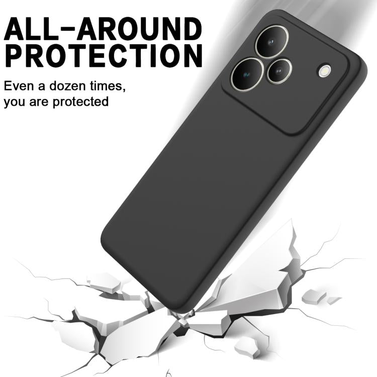 Solid Color Liquid Silicone Dropproof Full Coverage Phone Case