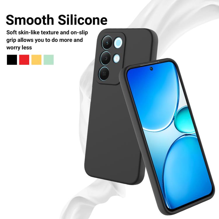 Solid Color Liquid Silicone Dropproof Full Coverage Phone Case, For Realme 15x 5G / C85 5G, For Realme C85 Pro 4G, For Realme P4 Pro 5G, For Realme P4 5G, For Realme 15T 5G, For Realme C71 4G India/Narzo 80 Lite 4G