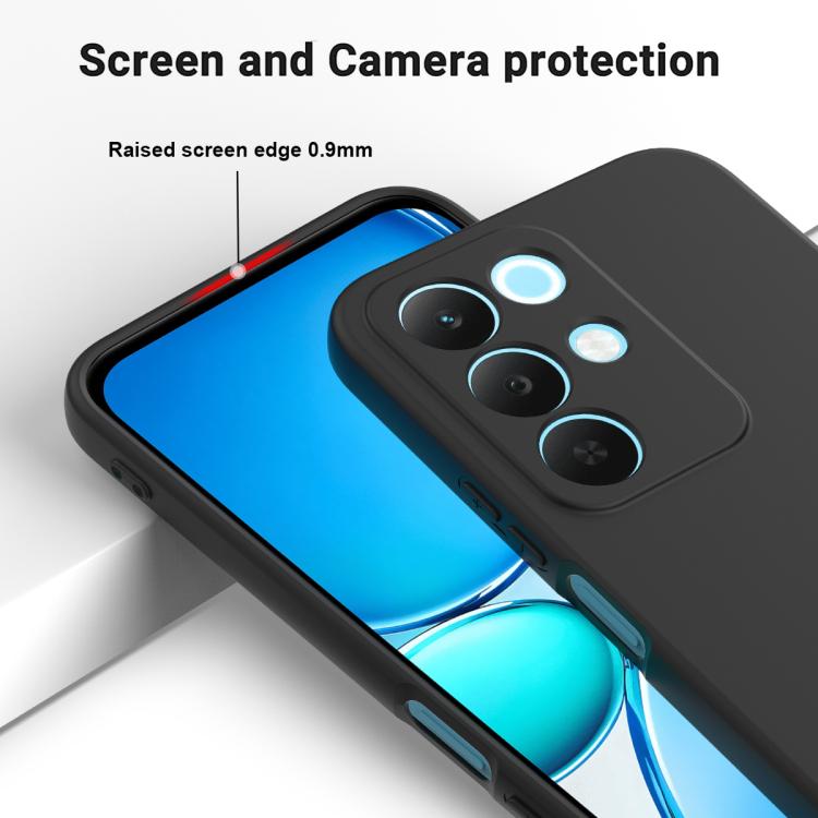 Solid Color Liquid Silicone Dropproof Full Coverage Phone Case, For Realme 15x 5G / C85 5G, For Realme C85 Pro 4G, For Realme P4 Pro 5G, For Realme P4 5G, For Realme 15T 5G, For Realme C71 4G India/Narzo 80 Lite 4G