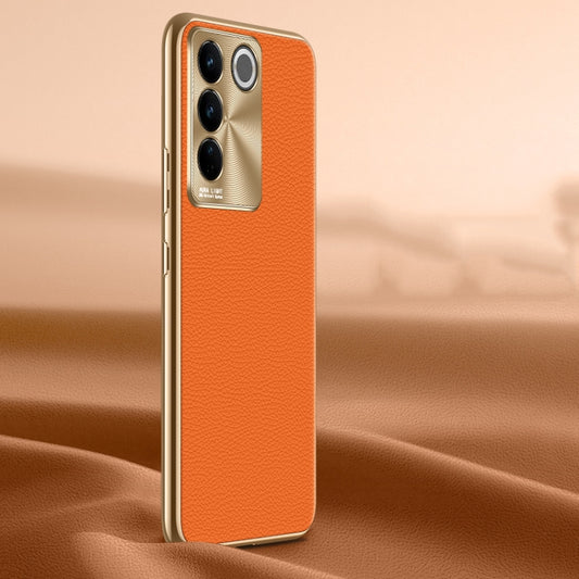 Litchi Texture Genuine Leather Phone Case, For vivo S16 / S16 Pro, For vivo S17 Pro, For vivo S17, For vivo X90 Pro, For vivo X90, For vivo X90 Pro+