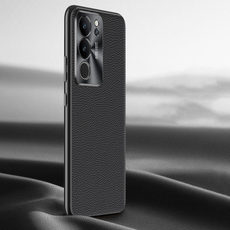 Litchi Texture Genuine Leather Phone Case, For vivo S16 / S16 Pro, For vivo S17 Pro, For vivo S17, For vivo X90 Pro, For vivo X90, For vivo X90 Pro+