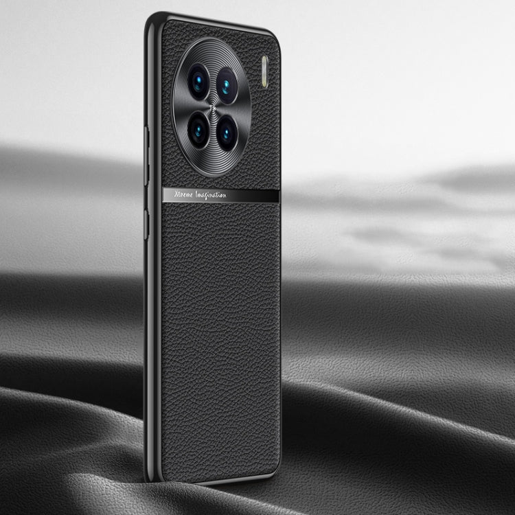 Litchi Texture Genuine Leather Phone Case, For vivo S16 / S16 Pro, For vivo S17 Pro, For vivo S17, For vivo X90 Pro, For vivo X90, For vivo X90 Pro+