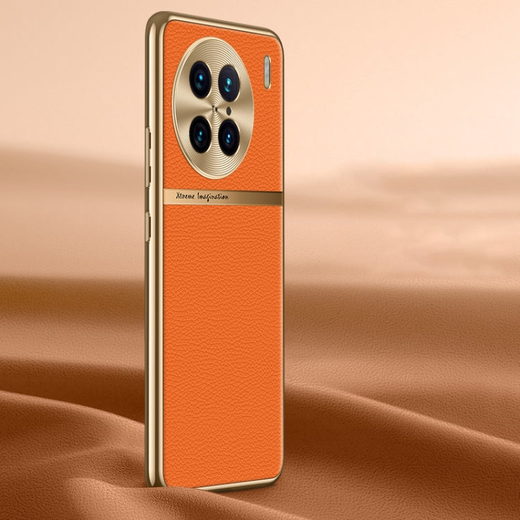 Litchi Texture Genuine Leather Phone Case, For vivo S16 / S16 Pro, For vivo S17 Pro, For vivo S17, For vivo X90 Pro, For vivo X90, For vivo X90 Pro+